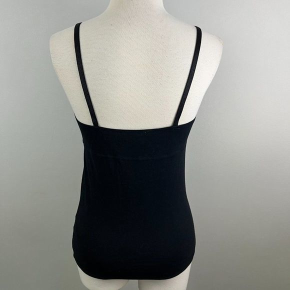 NWOT OPEN EDIT Women's Black V-Neck Cotton Blend Camisole (M) - Picture 5 of 8